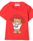 Moschino Baby Girls Teddy Bear T-shirt Red