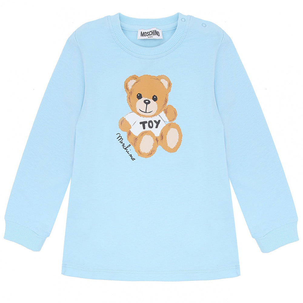 Moschino Unisex Babys Teddy Bear T-shirt Blue