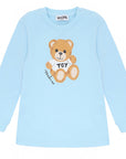 Moschino Unisex Babys Teddy Bear T-shirt Blue