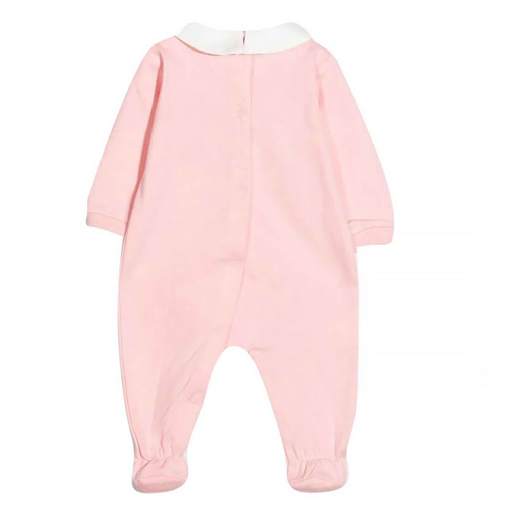 Moschino Baby Girls Teddy Bear Babygrow Pink