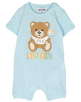 Moschino Baby Boys Teddy Bear Print Romper Blue