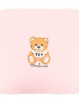 Moschino Baby Girls Teddy Bear Blanket Pink
