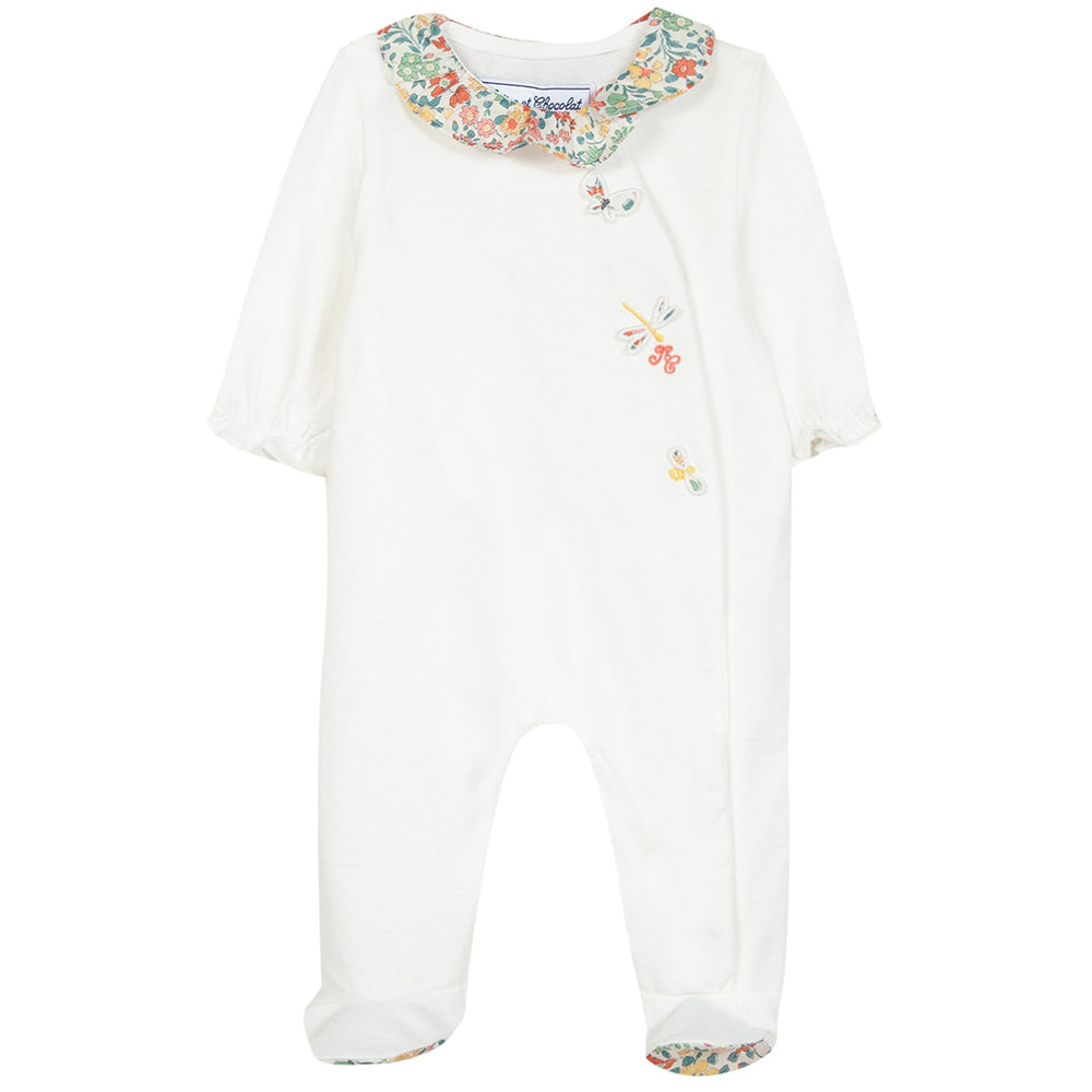 Tartine Et Chocolat Baby Girls Babygrow White