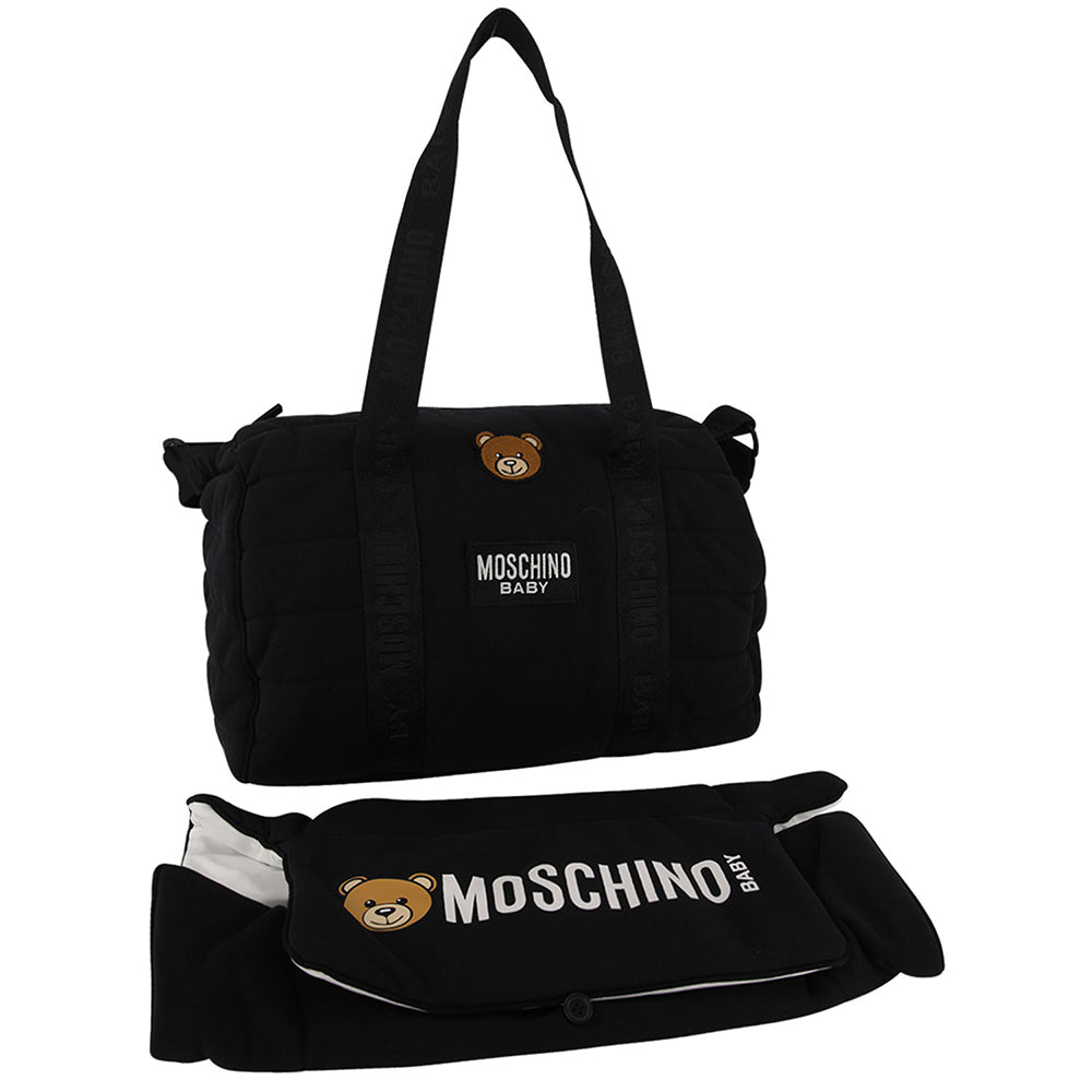 Moschino Babys Teddy Changing Bag Black