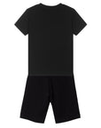 Moschino Boys T-shirt And Shorts Set Black