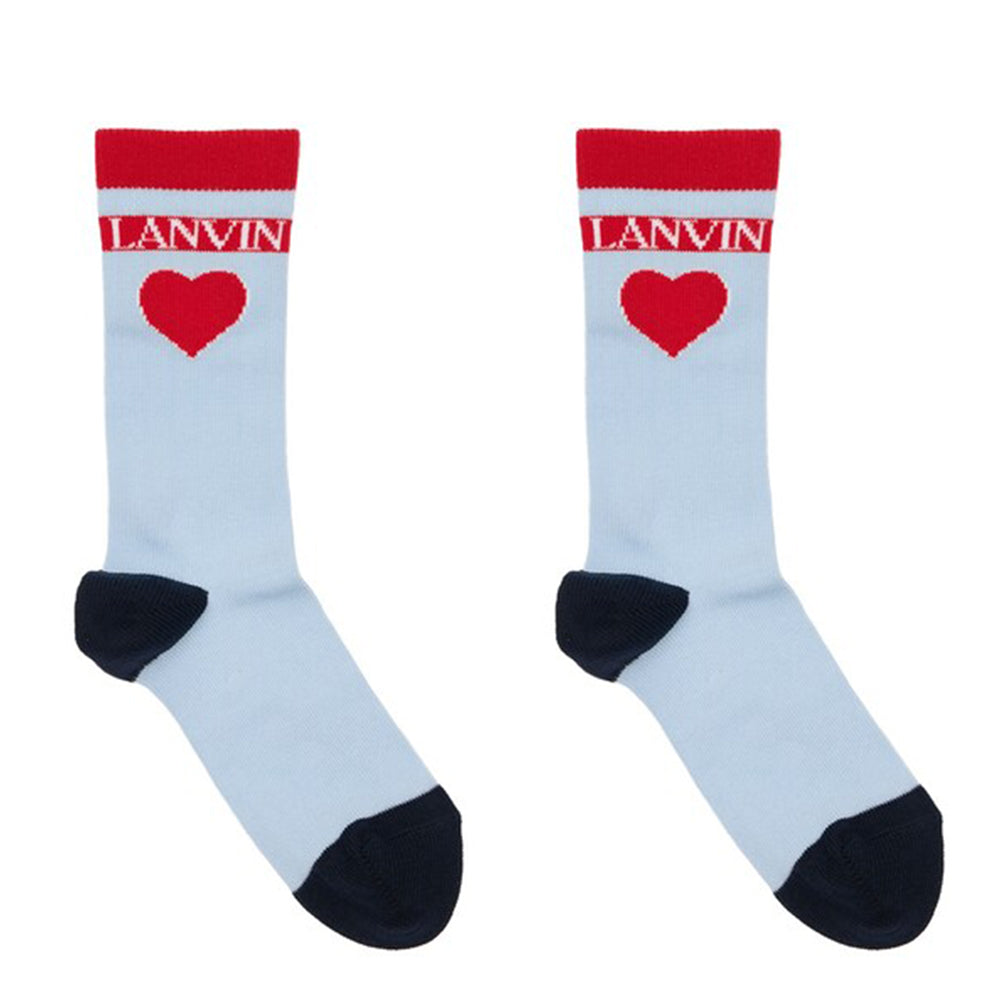Lanvin Unisex Kids Socks Blue