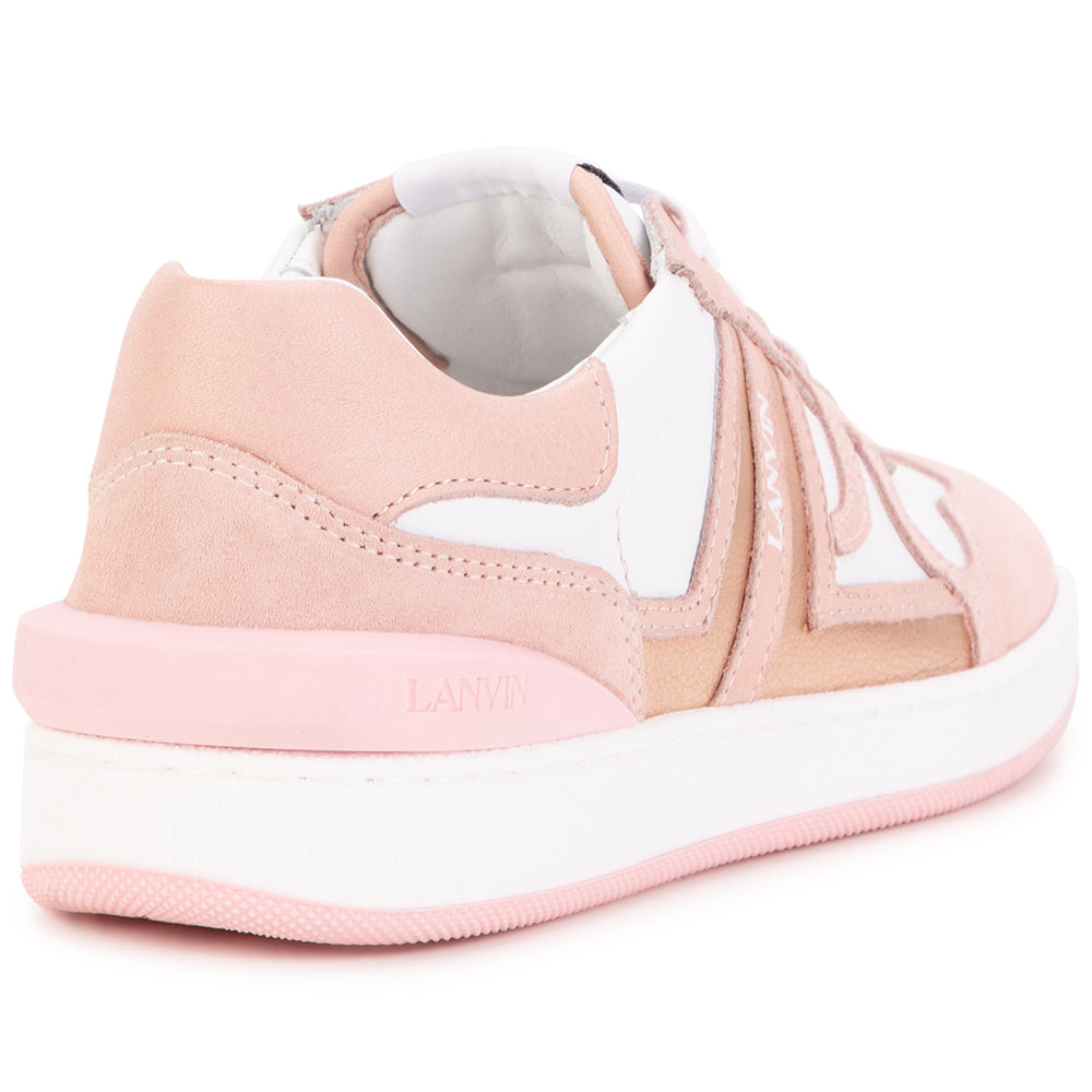 Lanvin Girls Basket Sneakers Pink