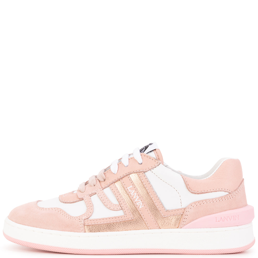 Lanvin Girls Basket Sneakers Pink