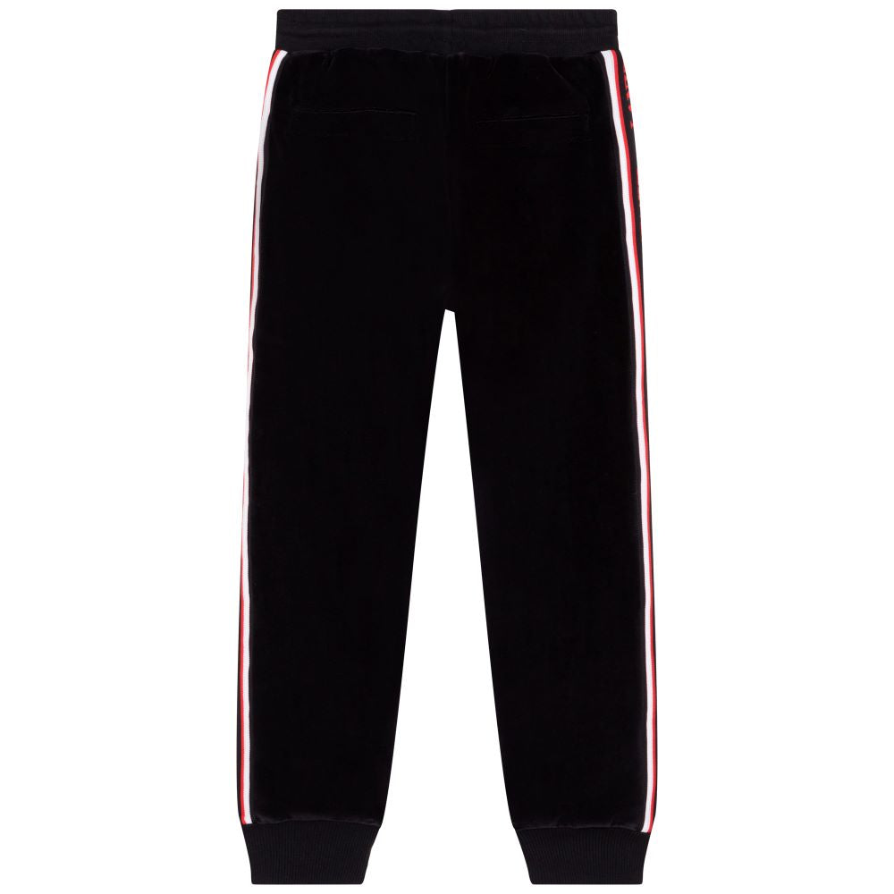 Lanvin Boys Trim Logo Jogging Bottoms Black