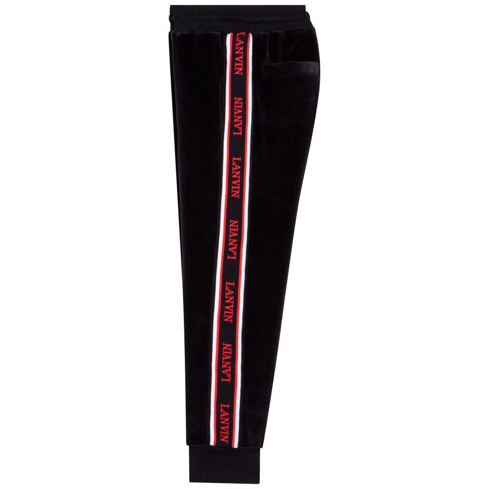 Lanvin Boys Trim Logo Jogging Bottoms Black