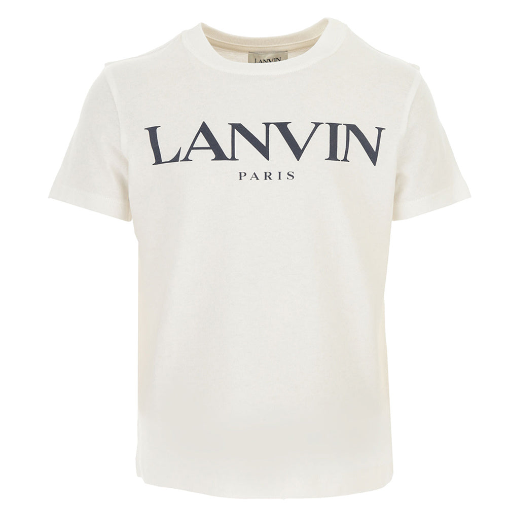 Lanvin Boys Logo T-shirt White