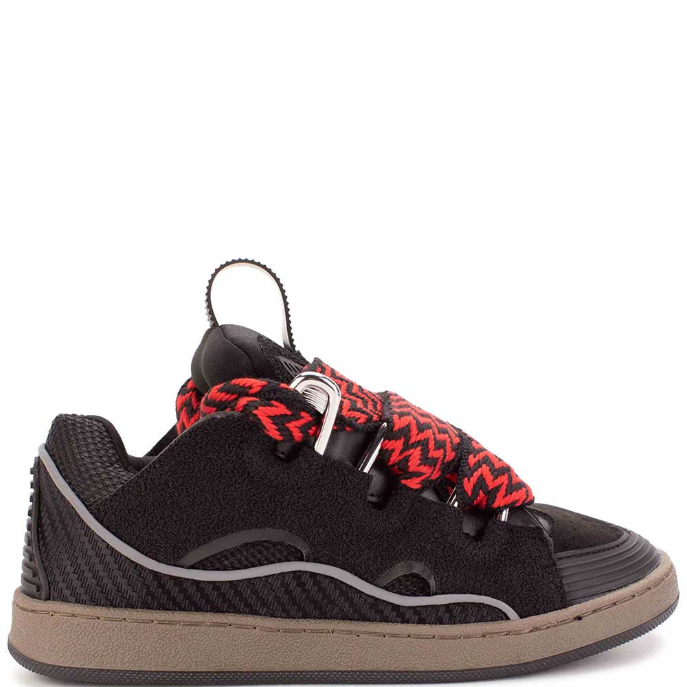 Lanvin Boys Curb Low Top Sneakers Black