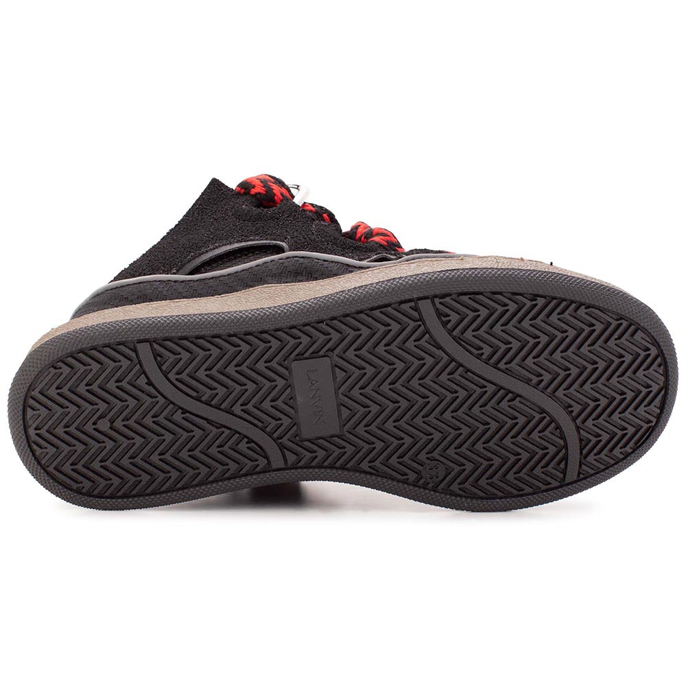 Lanvin Boys Curb Low Top Sneakers Black