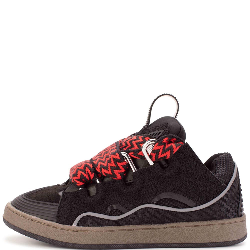 Lanvin Boys Curb Low Top Sneakers Black