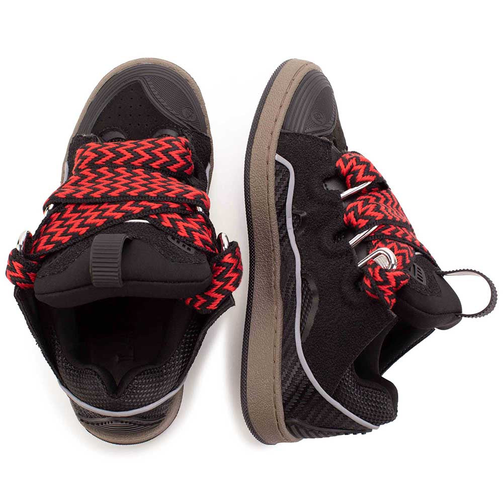Lanvin Boys Curb Low Top Sneakers Black