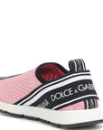 Dolce & Gabbana Girls Logo Slip On Trainers Pink