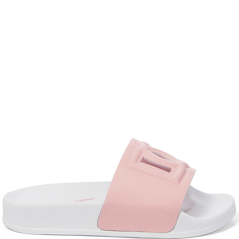 Dolce &amp; Gabbana Girls Logo Sliders Pink