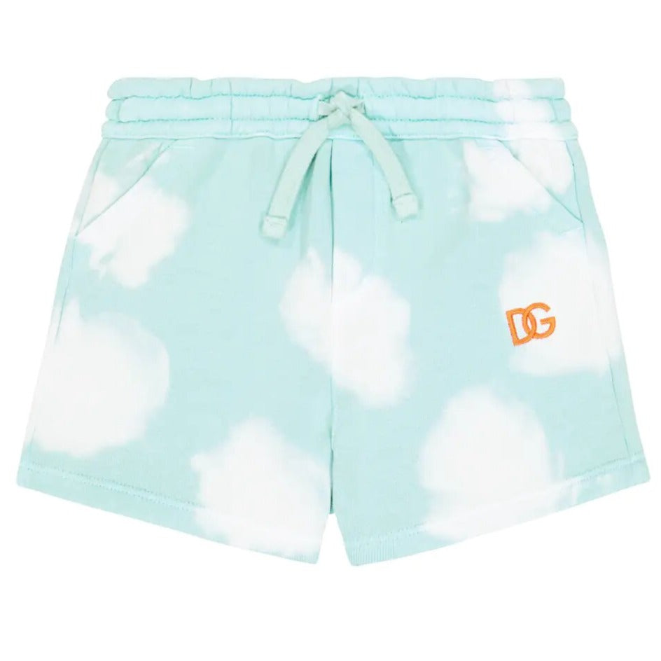 Dolce &amp; Gabbana Baby Boys Printed Cotton Shorts Blue