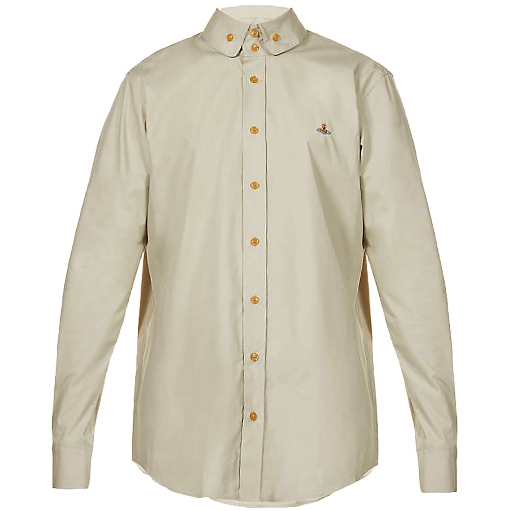 Vivienne Westwood Men&#39;s Double Button Shirt Beige