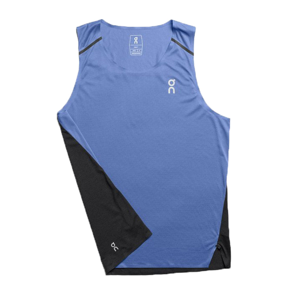 On Running Mens Tank-T Marina Blue