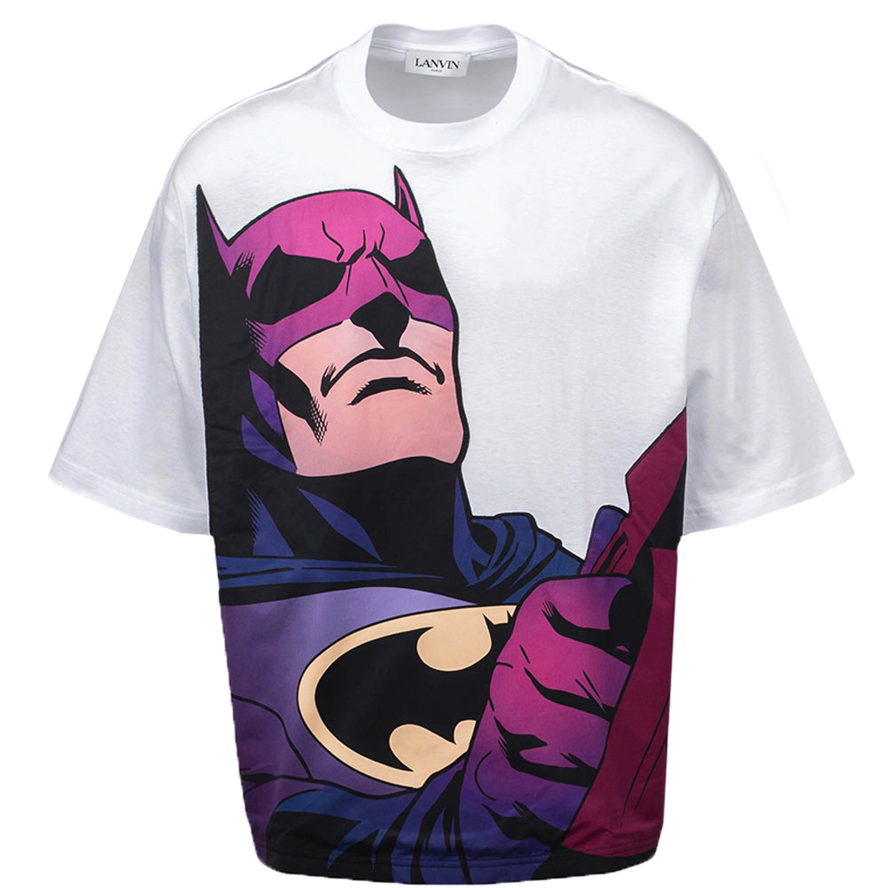 Lanvin Mens Oversize X Batman T-shirt White