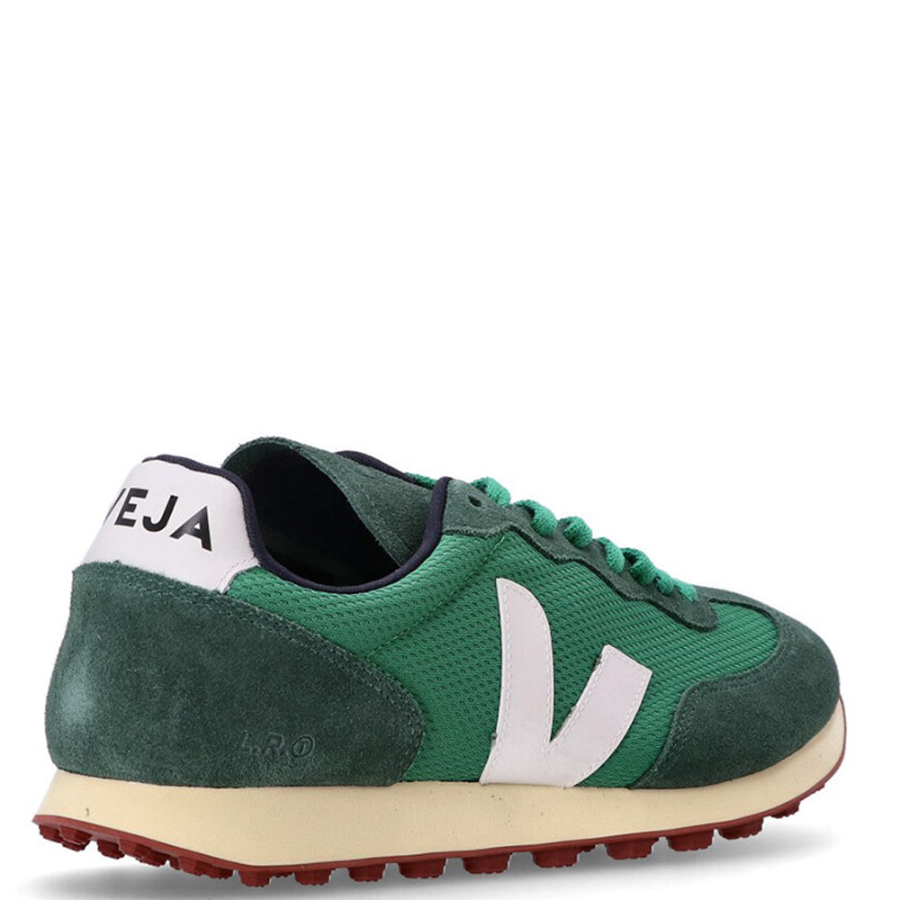 Veja Mens Rio Branco Lace-Up Sneakers Green