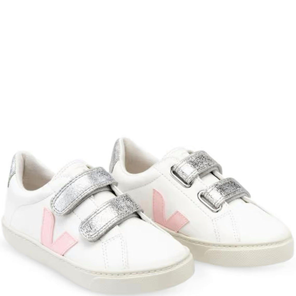 Veja Girls Velcro Trainers White