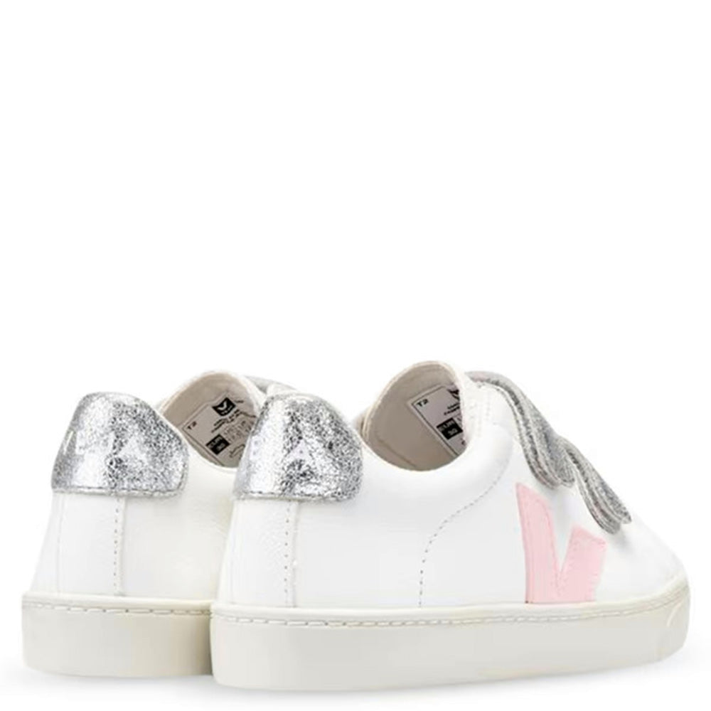Veja Girls Velcro Trainers White