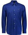 Vivienne Westwood Mens Long Sleeve Shirt Blue