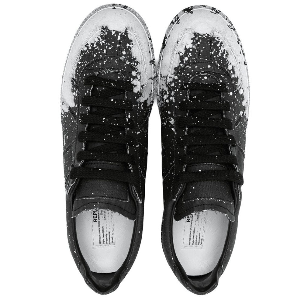 Maison Margiela Mens Pint Splash Sneakers Black