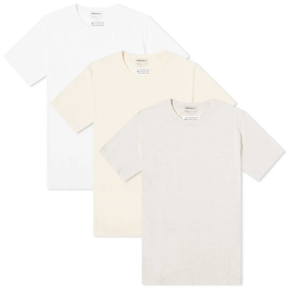Maison Margiela Plain Multi Pack T-shirt set Light Colour way