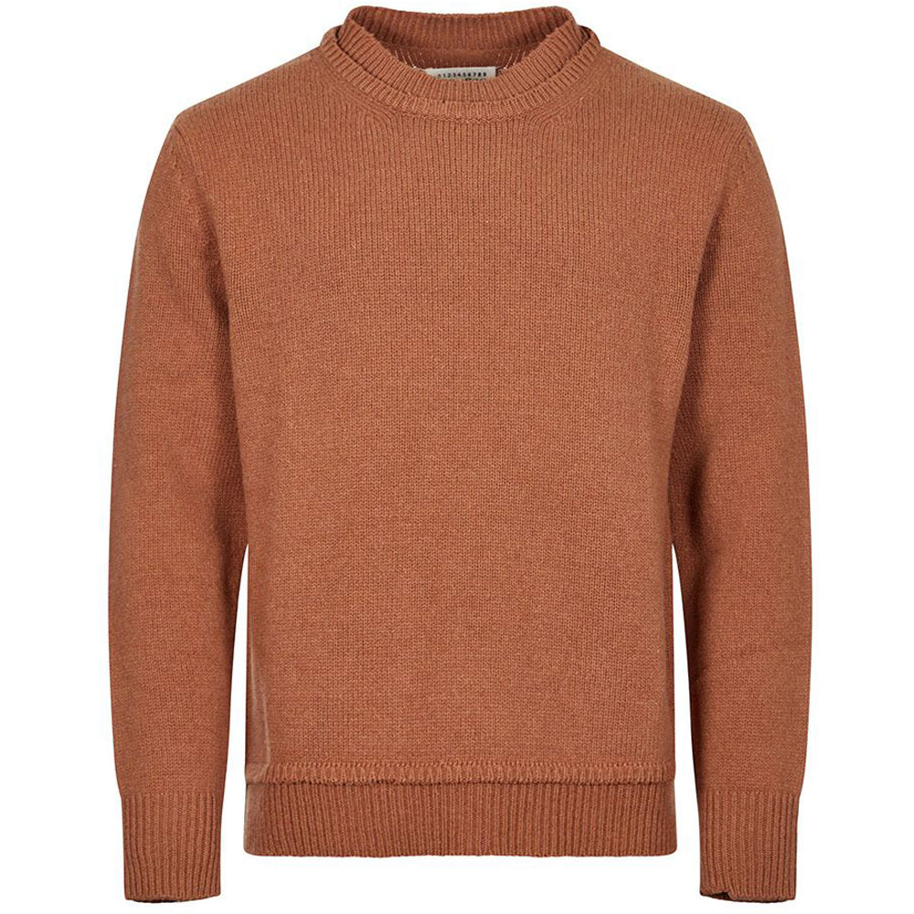 Maison Margiela Mens Wool Sweater Brown