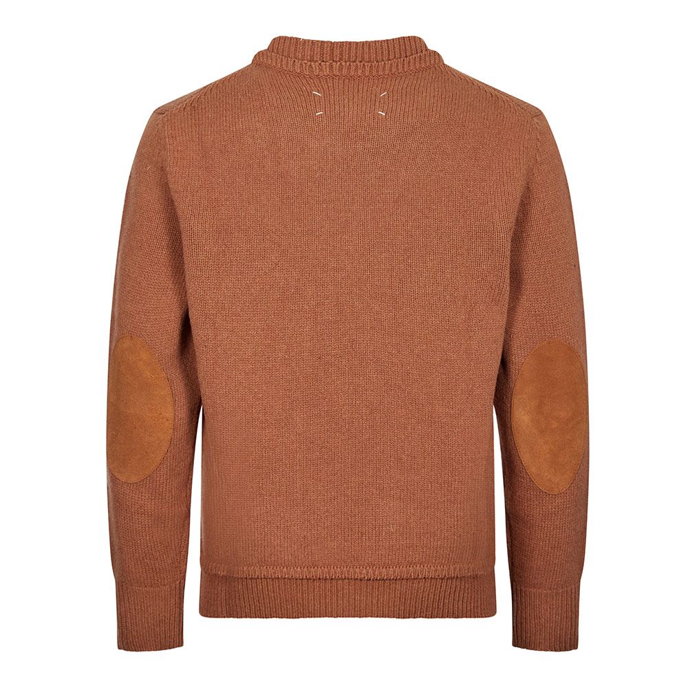 Maison Margiela Mens Wool Sweater Brown