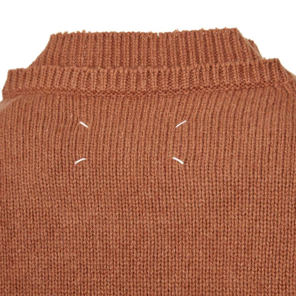 Maison Margiela Mens Wool Sweater Brown