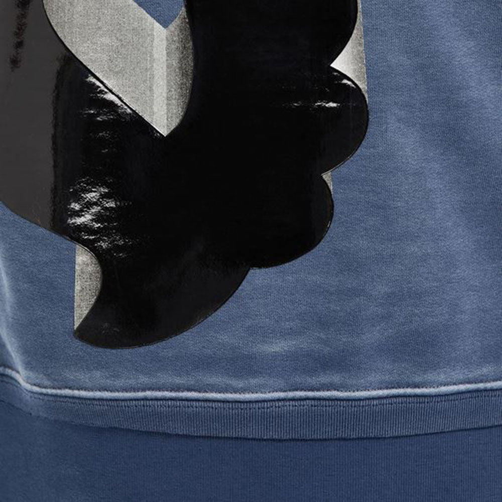 Maison Margiela Mens Oversized Bubble Sweatshirt Blue