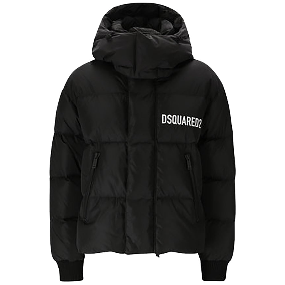 Dsquared2 Men&#39;s Logo Puffer Coat Black
