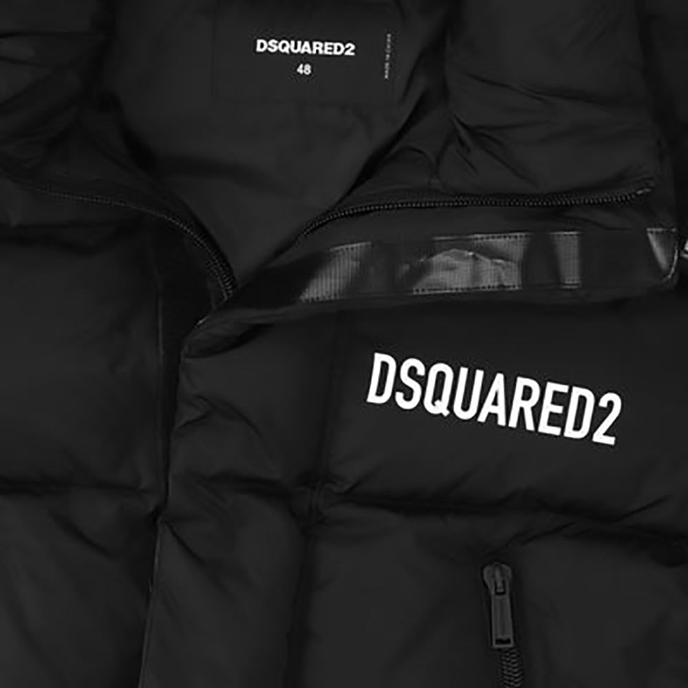 Dsquared2 Men&#39;s Logo Puffer Coat Black