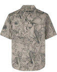Dsquared2 Mens All Over Print Shirt Beige