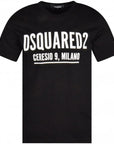 Dsquared2 Mens Ceresio Milano T Shirt Black