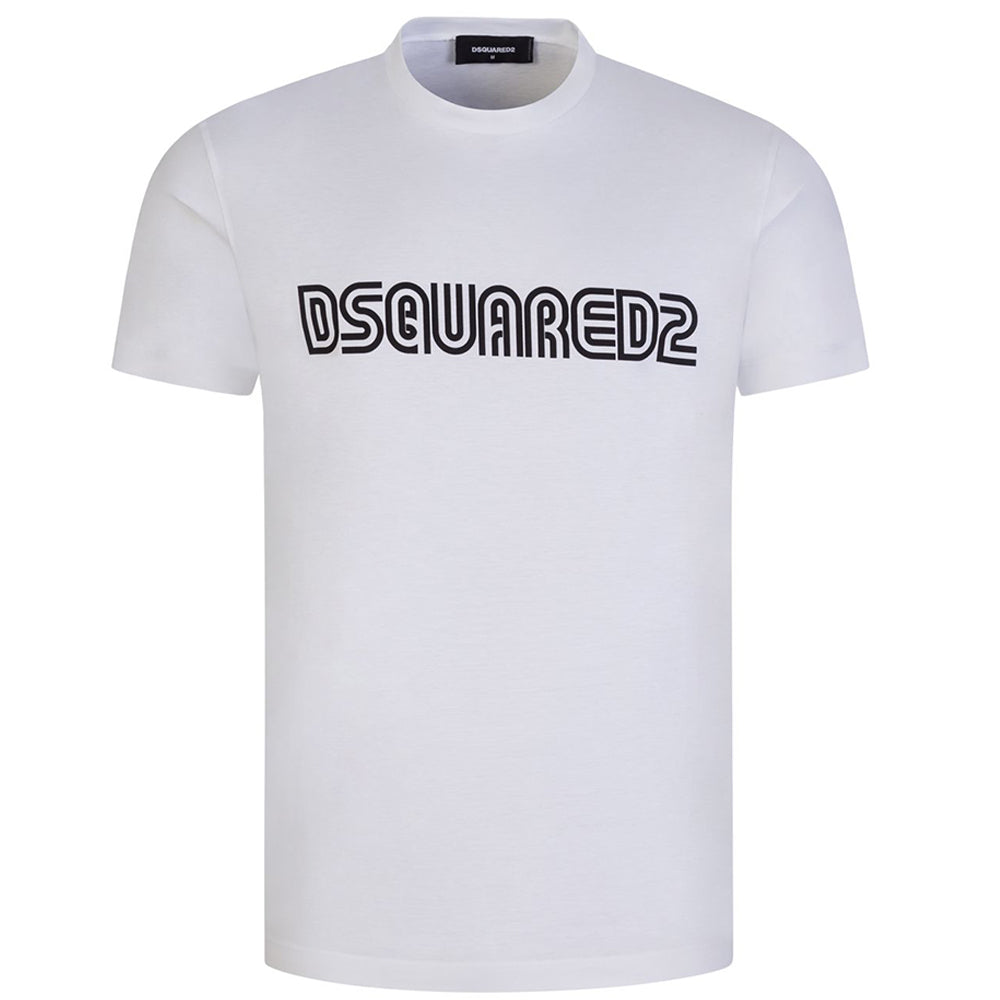 Dsquared2 Mens D2 Outline Cool T-shirt White