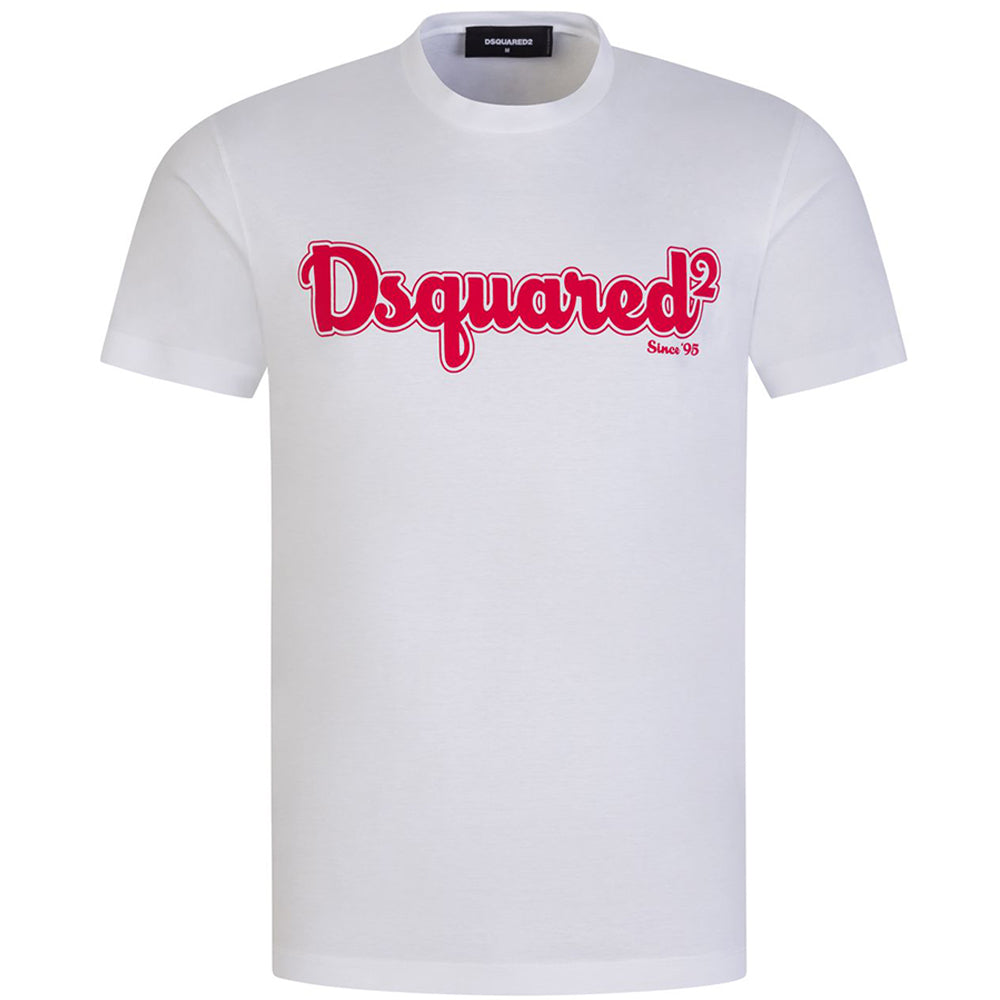 Dsquared2 Mens Gummy Logo T-Shirt White