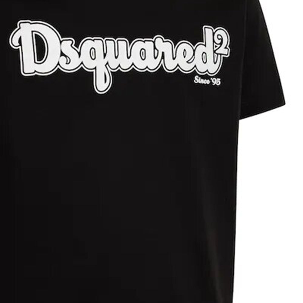 Dsquared2 Mens Cartoon Logo T-shirt Black