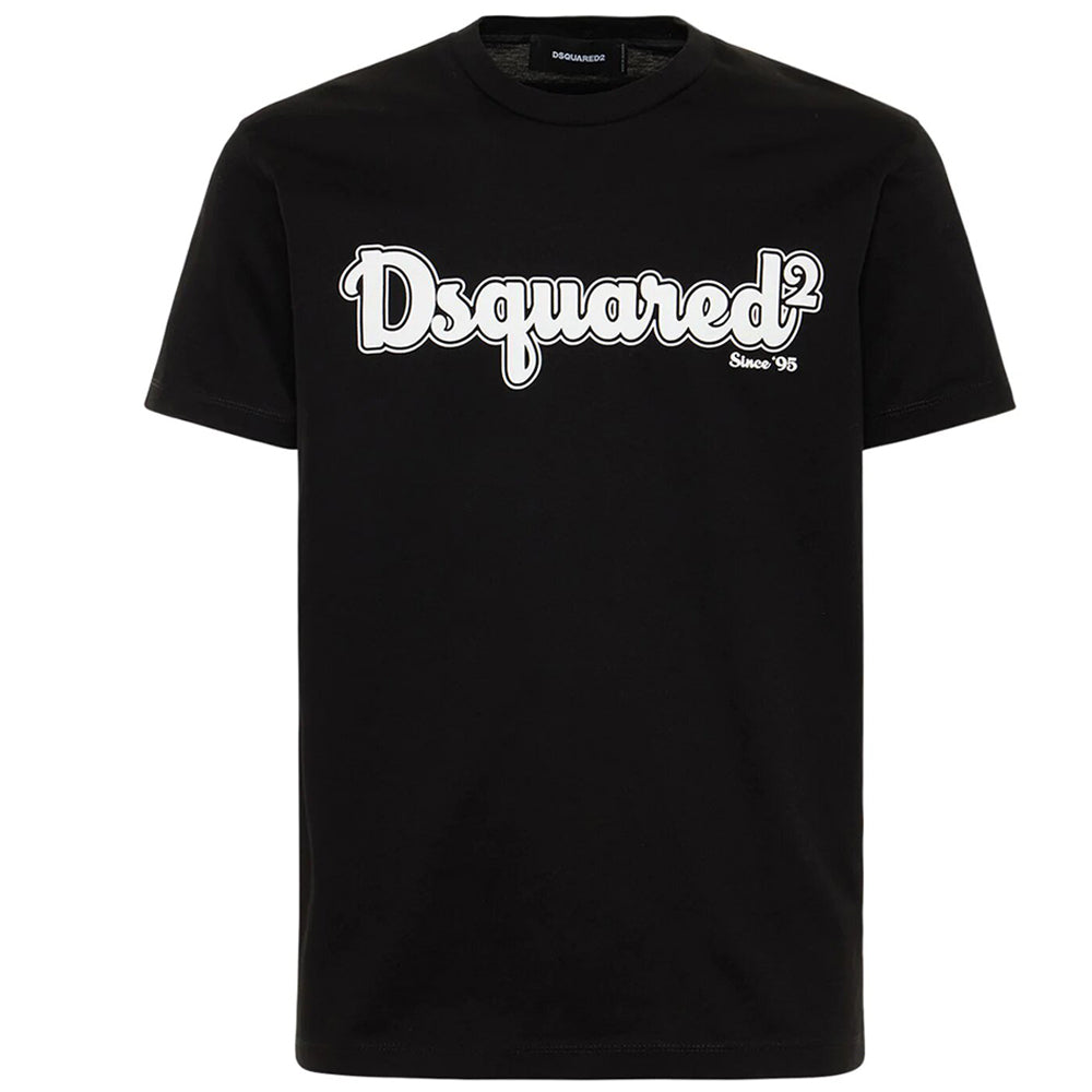 Dsquared2 Mens Cartoon Logo T-shirt Black