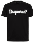 Dsquared2 Mens Cartoon Logo T-shirt Black