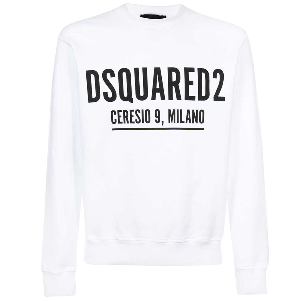 Dsquared2 Mens Ceresio Milano Sweatshirt White