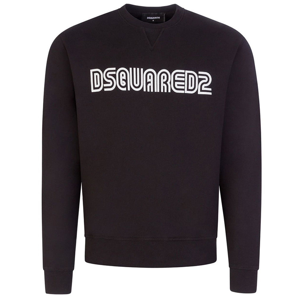 Dsquared2 Mens D2 Outline Cool Sweater Black