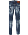 Dsquared2 Men's Distressed Slim Fit Jeans Blue