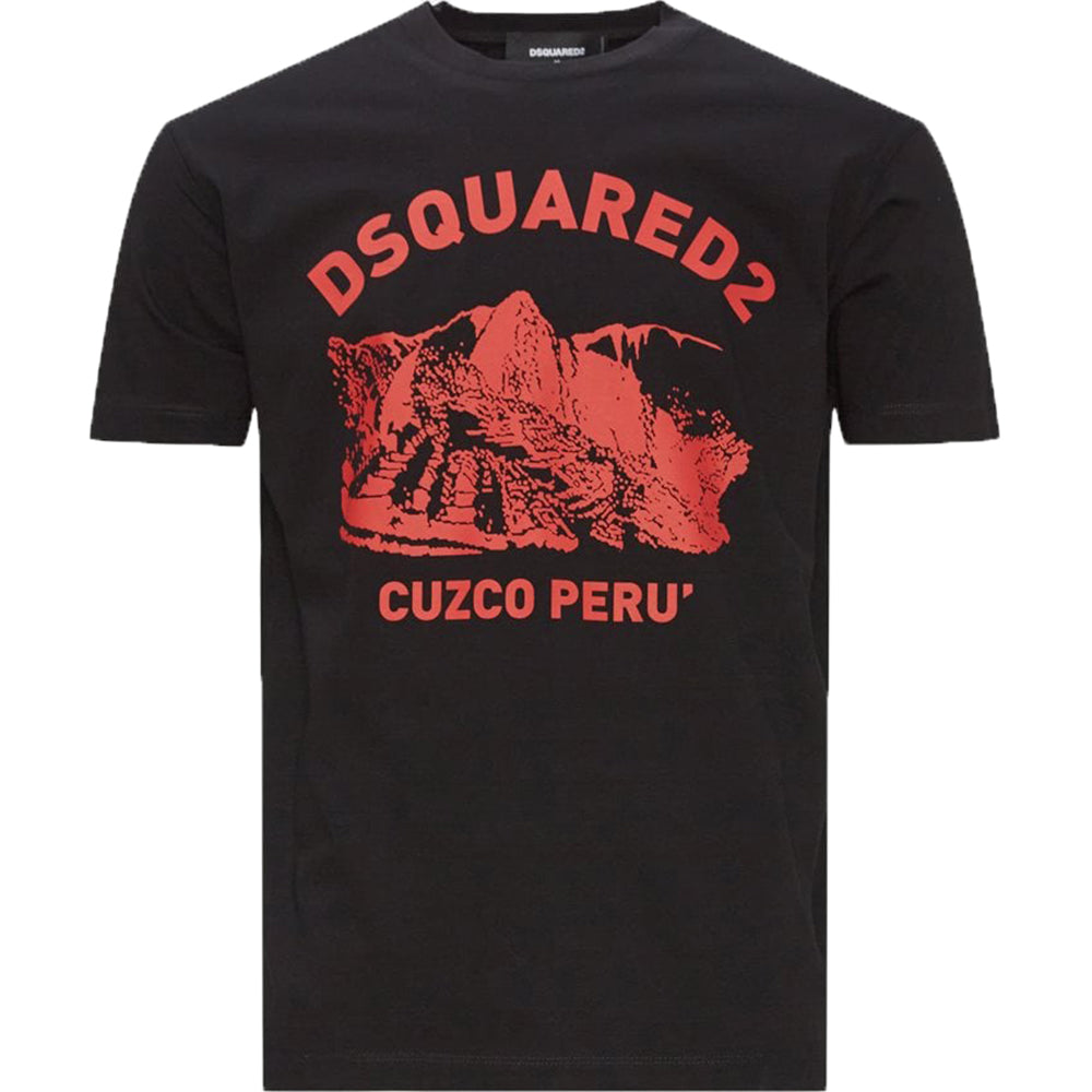 Dsquared2 Mens Cuzco Peru T-shirt Black