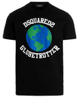 Dsquared2 Mens Globetrotter Cool T-shirt Black