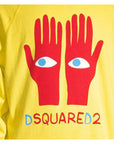 Dsquared2 Mens Eyes On Hands Sweatshirt Yellow